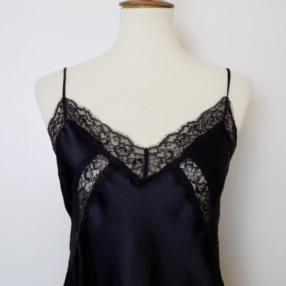 nwt victoria's secret satin and lace luxe cami top flowy silky - Picture 3 of 5